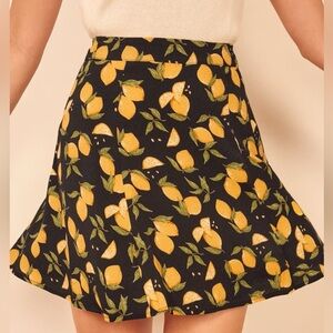 Reformation Margot skirt- lemon drop size 10